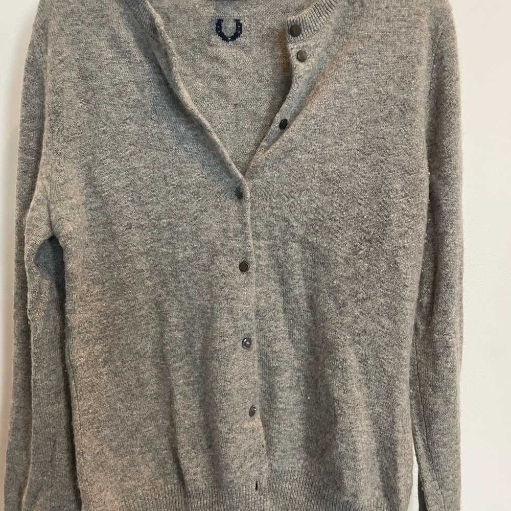 SOLD J. Crew Soft Gray Cashmere Sweater
